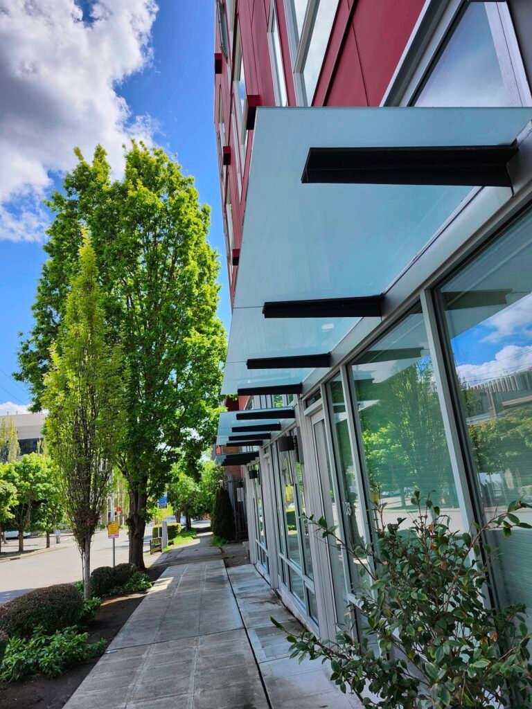 Front Building Before Pressure Washer