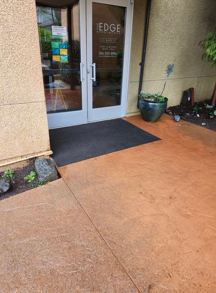 The Entrance Cleaned